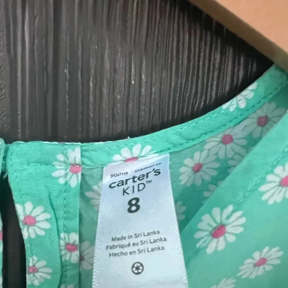 Carter's girls Daisy Faux Wrap FLORAL Dress size 8 Y